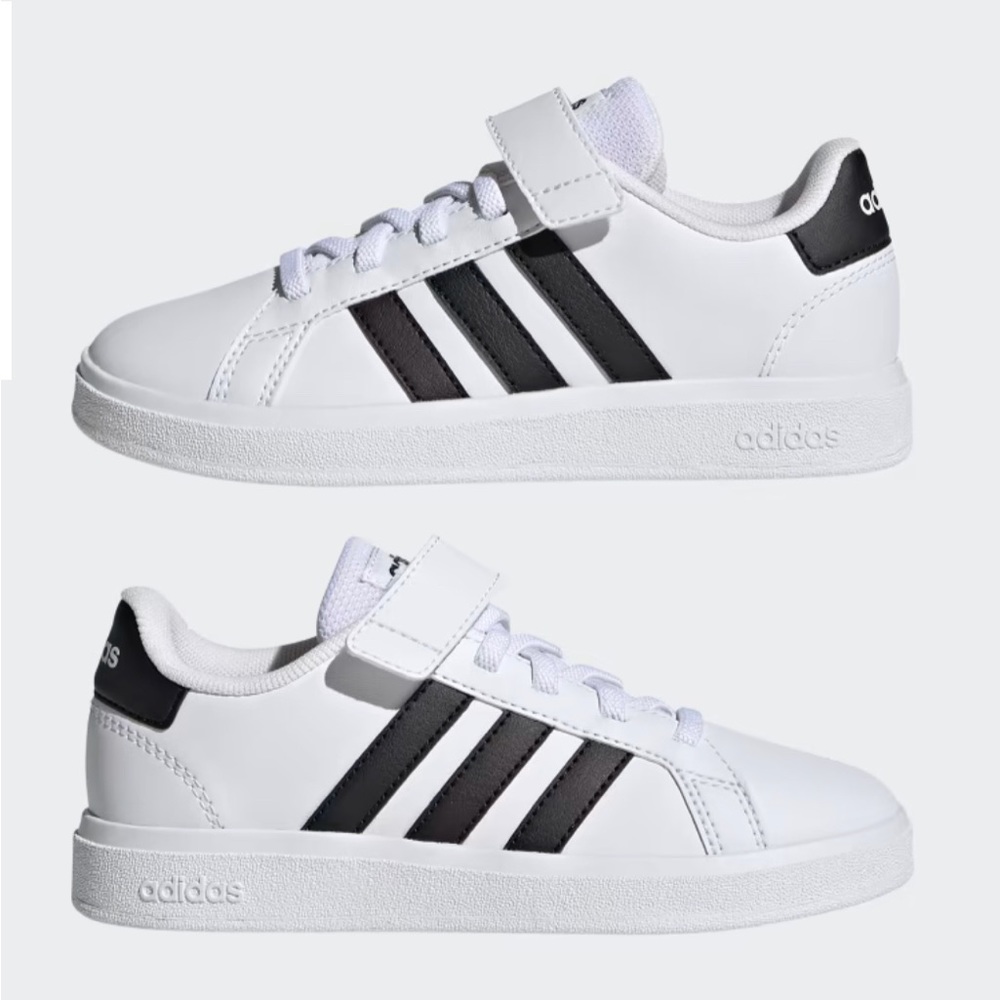 Boys Adidas Grand Court sneakers size 2.5Y